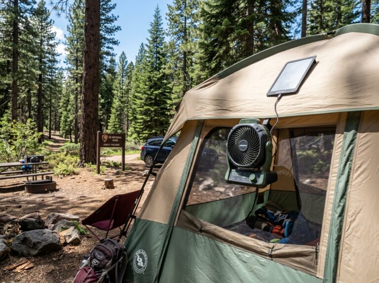 solar fan for camping