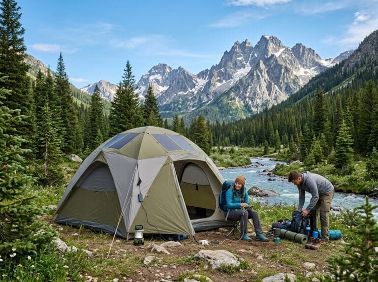 solar camping tent