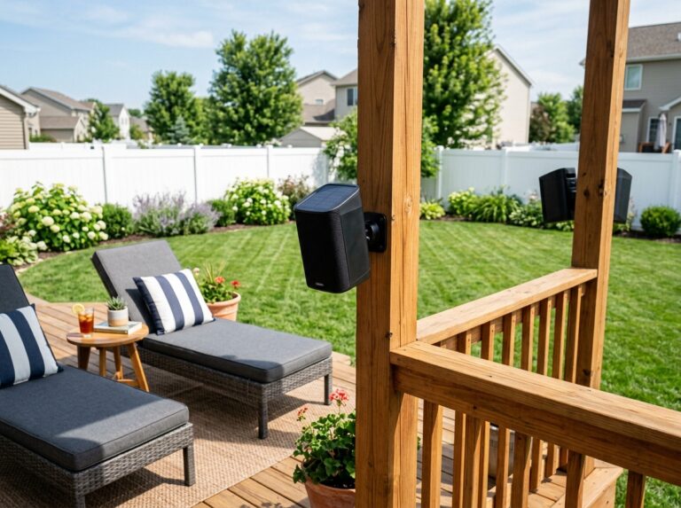 solar powered patio speakers
