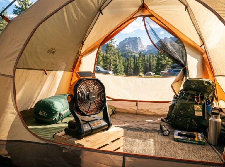 portable solar powered fan