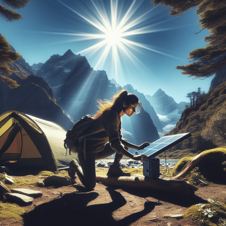 Setting Up Solar Chargers in the Outdoors