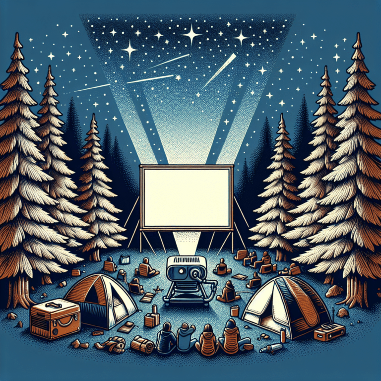 Starlit Movies: Portable Outdoor Projectors for Camping